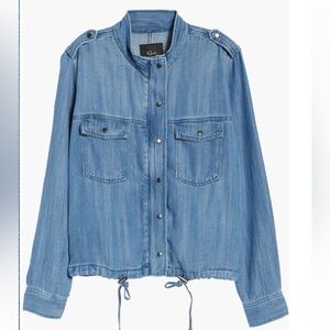 Rails Collins Front Zip Chambray Utility Jacket